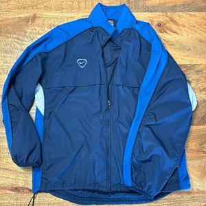 Nike 90s vintage track zip navy windbreaker jacket